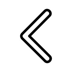 Obraz premium Left Direction Arrow Icon For Your Project