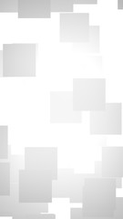 White abstract background. Misty backdrop with grey squares. 3D illustration