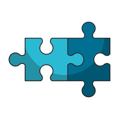 Obraz premium puzzle game cartoon