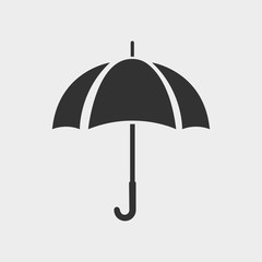 The umbrella icon. Protection symbol.