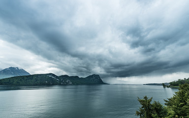 Storm view. Switzerland