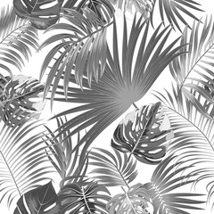 Tropical vector seamless pattern.