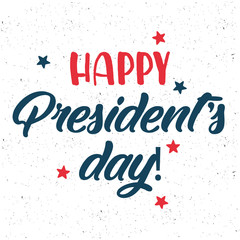 Happy Presidents day. Vector typography, text or logo design. Usable for sale banners, greeting cards, gifts etc.