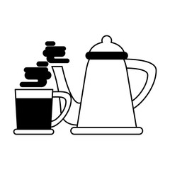 Fototapeta premium coffee cafe concept cartoon
