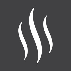 Smoke hot eps vector icon. Flat web design element for website or app.