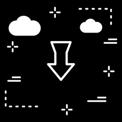 Down Direction Arrow Icon For Your Project