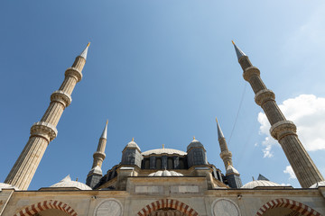 Fototapeta na wymiar the imperial Ottoman Selimiye mosque in Edirne, Turkey