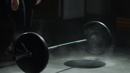 Young girl in crossfit gym working out - Powered by Adobe