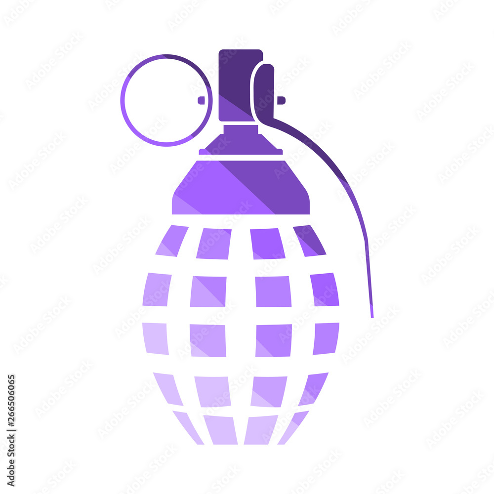 Wall mural defensive grenade icon