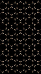 Ornate geometric pattern and abstract colored background