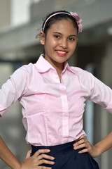 Confident Youthful Diverse Girl