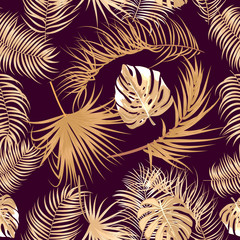 Tropical vector seamless pattern