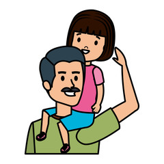 father with daughter characters