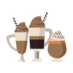 coffee cafe concept cartoon