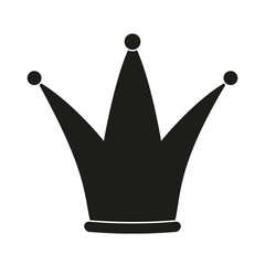Black and white party crown silhouette