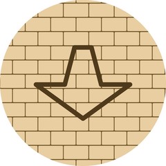 Down Direction Arrow Icon For Your Project