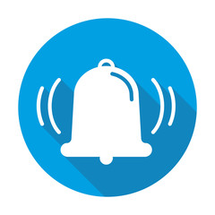 Ring vector blue icon in modern flat style isolated. Ring can support is good for your web design.