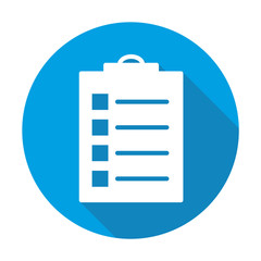 Exercise book vector blue icon in modern flat style isolated. Exercise book can support is good for your web design.