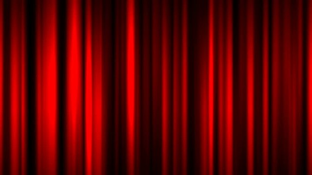 Screen Saver Waiting.Beautiful red curtain.