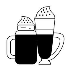 coffee cafe concept cartoon