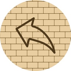 Left Direction Arrow Icon For Your Project