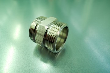 Stainless steel threads, hose and pipe couplings.