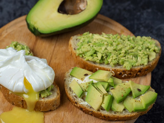different avocado toast