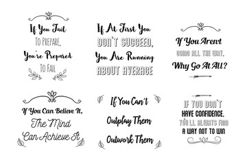 Calligraphy saying for print about sport fitness, workout, training. Vector Quote for typography and Social media post. Modern Inspiration Design