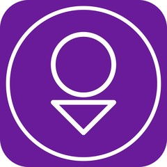 Down Direction Arrow Icon For Your Project