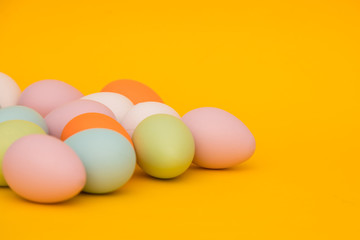 Happy Easter holiday greeting banner.