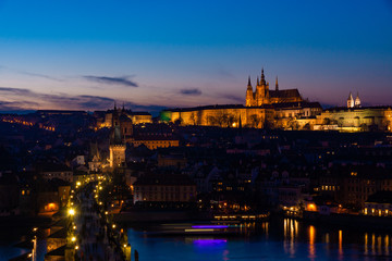 Obraz na płótnie Canvas プラハの夜景