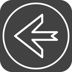 Left Direction Arrow Icon For Your Project