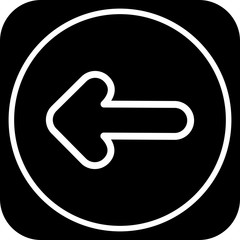 Left Direction Arrow Icon For Your Project