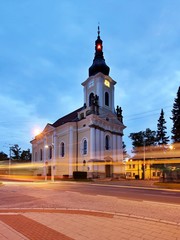 Fototapeta na wymiar Old Catholic Church in Hradec Kralove