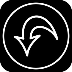 Down Direction Arrow Icon For Your Project