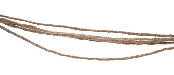 Rope isolated on white background texture, with clipping path  
