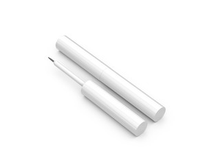 Eyeliner tube mockup isolated on white background, ready for your design presentation, 3d illustration