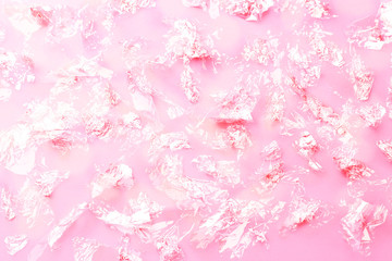 Sparkling pink pastel background, concept of holiday, festival