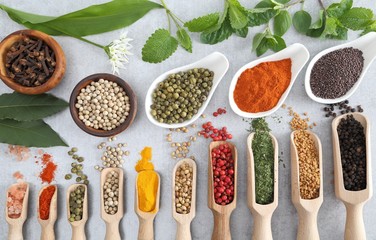 Spices and herbs.