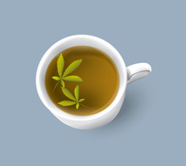 Marijuana leaf tea is a medicine.