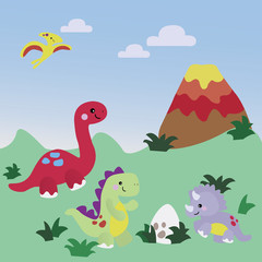 Dinosaurs and ecosystems millions of years old.