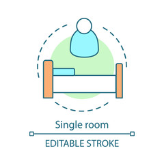 Single room concept icon