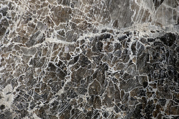 Salzgestein mit Einschlüssen, Sand Mineralien und Salzkristalle, Rohstoff für die Salzgewinnung