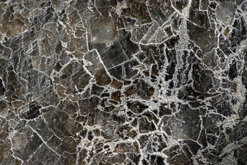 Salzgestein mit Einschlüssen, Sand Mineralien und Salzkristalle, Rohstoff für die Salzgewinnung