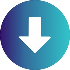 Down Direction Arrow Icon For Your Project