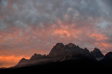 Sonnenaufgang &uuml;ber Sexten 