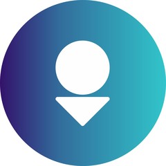 Down Direction Arrow Icon For Your Project