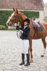 Riding a horse 