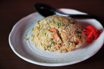 Fired rice chahan japanese fried rice