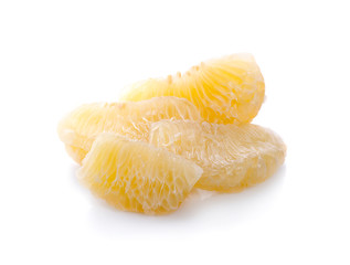 Pomelo (Citrus maxima or Citrus grandis) isolated on white background.